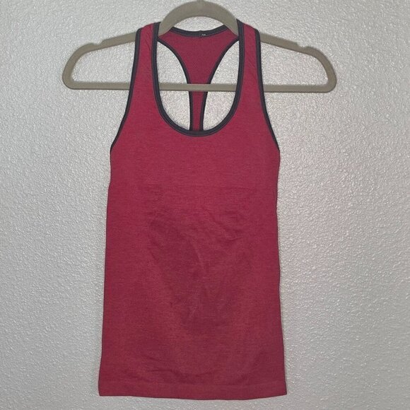Lululemon Ebb & Flow Racerback Tank - 4 Heathered Bumble Berry/Heathered Inkwell - Picture 3 of 6